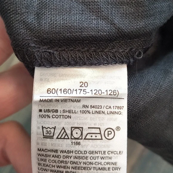 NEW Banana Republic Lisa Linen MIDI Dress Sz 20 - Picture 6 of 8